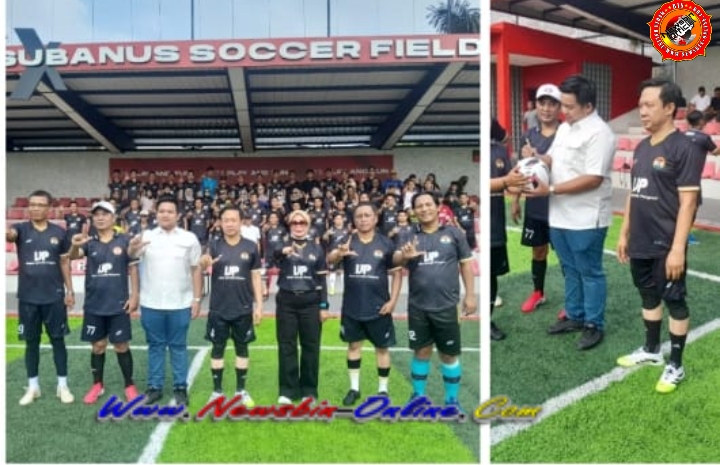 Perkuat Sinergi Lewat Mini Soccer DPRD Provinsi Lampung Bersama Pemprov Dan Jurnalist