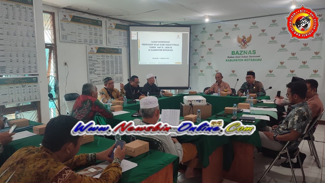 Nilai Uang Zakat Fitrah, Dan Fidyah Tahun 1447 H / 2026 M Resmi Ditetapkan BAZNAS Kotabaru