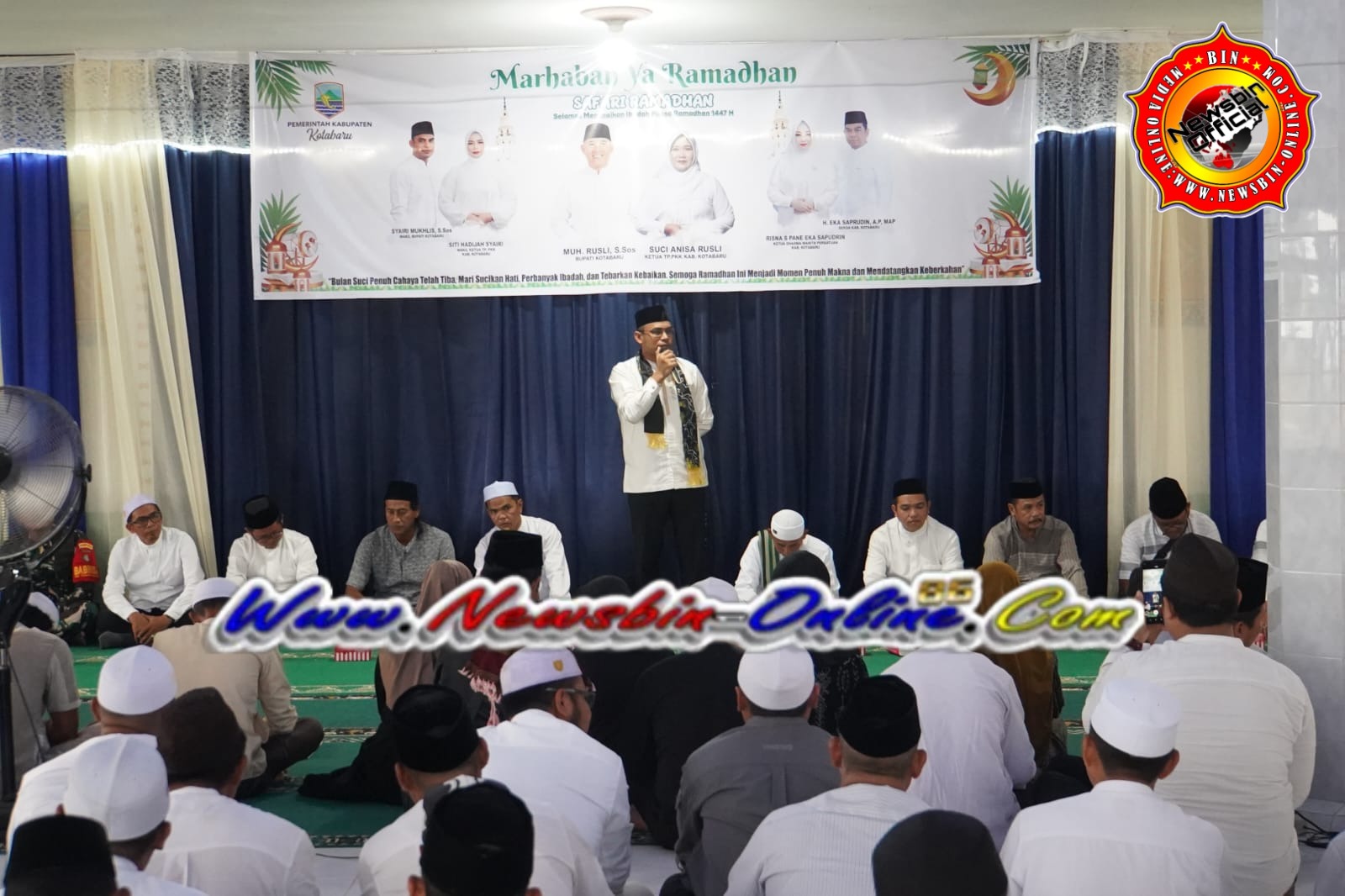 Seberangi Lautan, Pemkab Kotabaru Kembali Lakukan Safari Ramadhan Di Desa Tanjung Batu