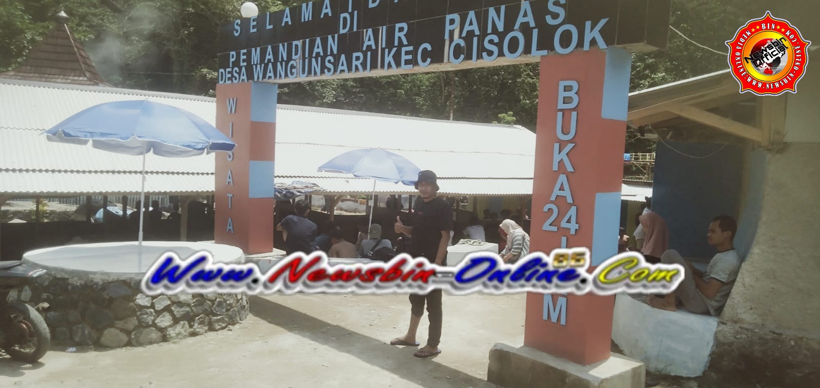 Tempat Wisata Dipadati Pengunjung Wisatawan Lokal, Salah Satunya Di Pemandian Air Panas Milik Desa Wangunsari