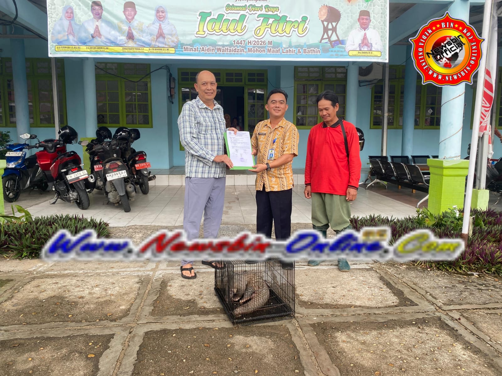 Piamiano Serahkan Satwa Dilindungi Ke BKSDA Kalteng wilayah III