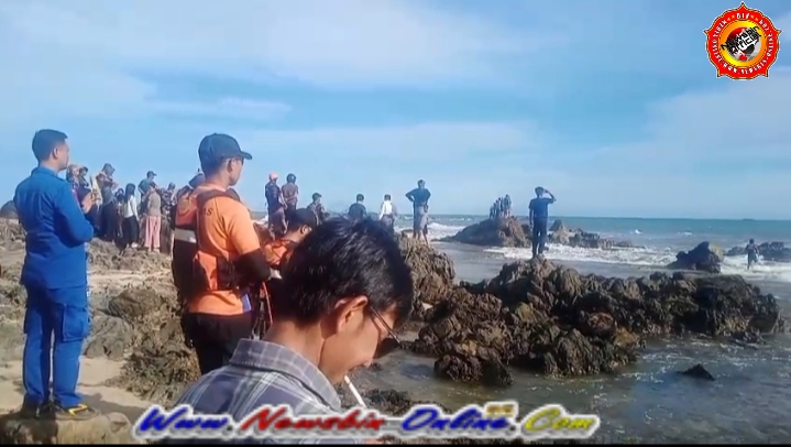 Seorang WNA Hilang Terseret Ombak Di Pantai Cibobos Lebak, Abaikan Larangan Petugas