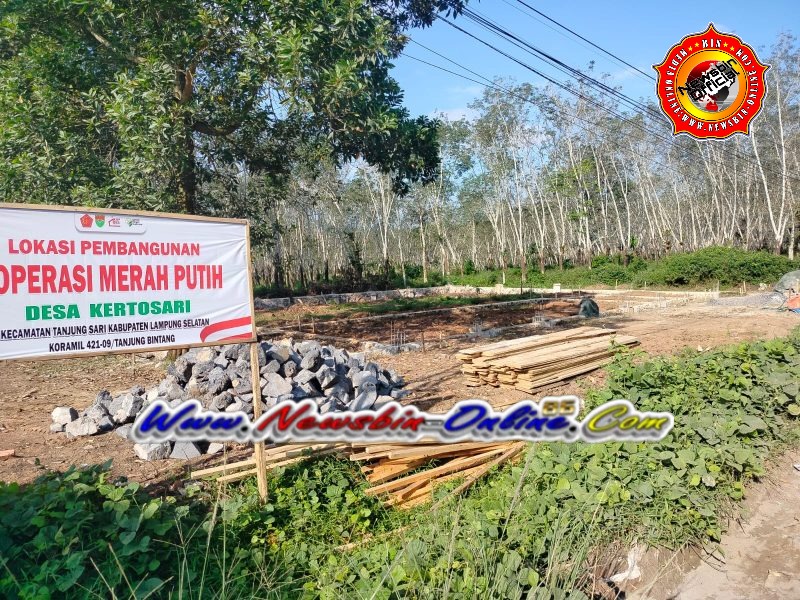 Pembangunan Kantor KMP Desa Kertosari Disinyalir Diborong Oknum PNS Sebagai Staf Kecamatan Tanjung Sari