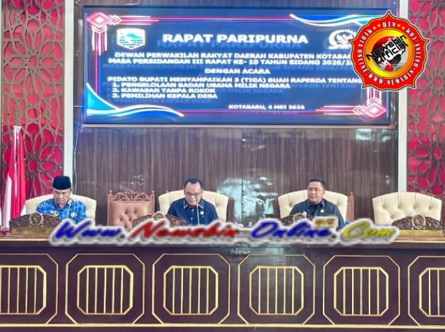 Pemkab Kotabaru Berharap 3 Raperda Dibahas Sesuai Mekanisme Dalam Sidang DPRD