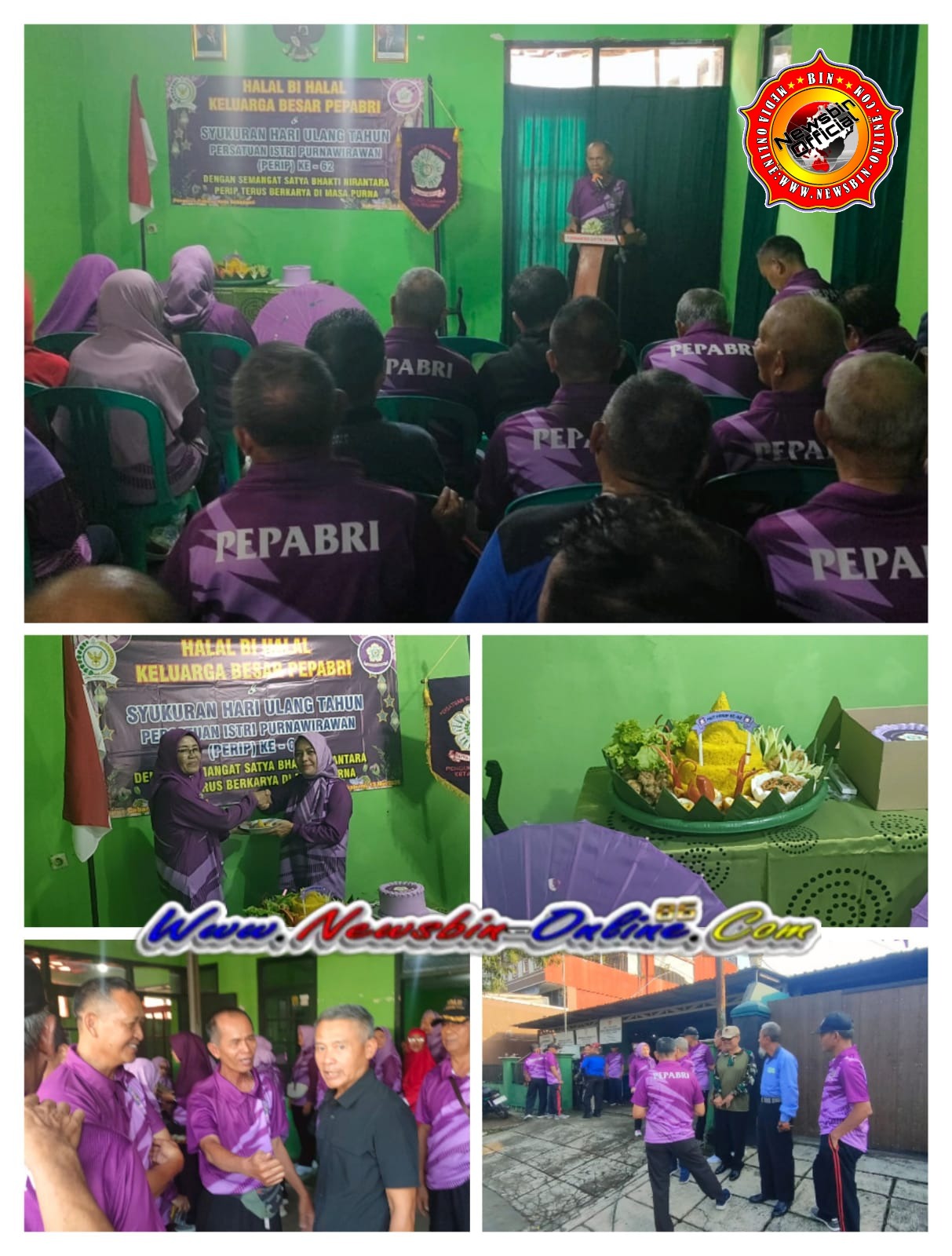 PEPABRI Kota Sukabumi Menggelar Kegiatan Halal Bihalal Sekaligus Syukuran Hari Ulang Tahun (PERIP) Ke-62 Tahun