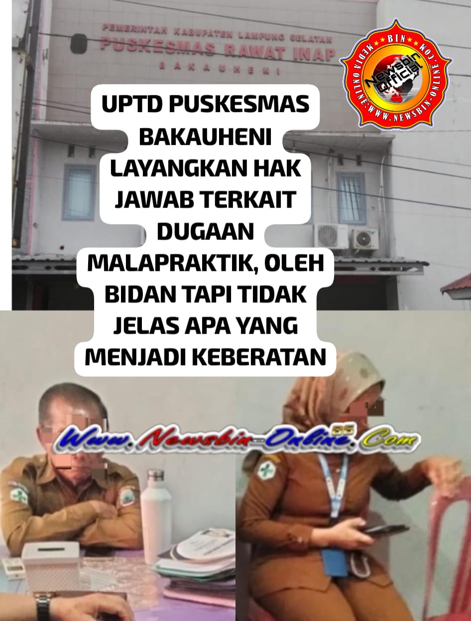 Puskesmas Bakauheni Ajukan Hak Jawab, Dinilai Belum Jelaskan Letak Bentuk Keberatan Dalam Publikasi Nasional