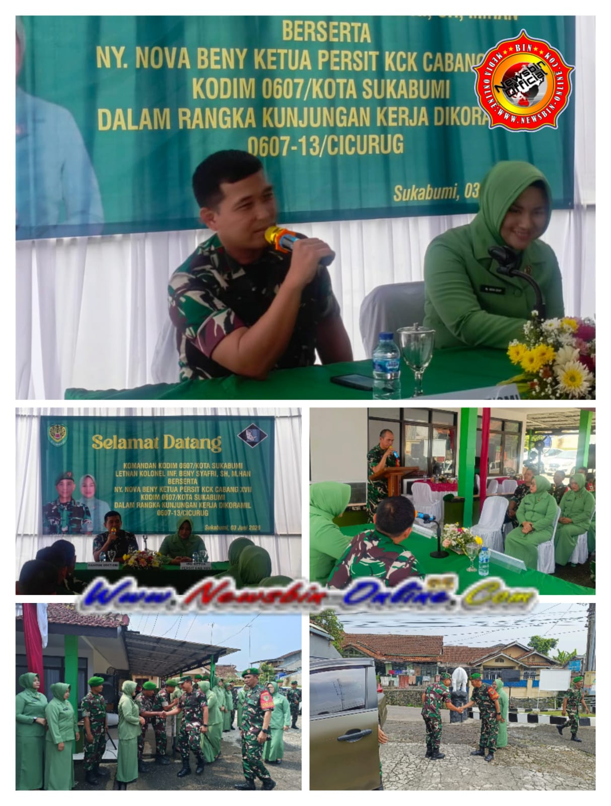 Silaturahmi Perdana Ke Koramil Cicurug, Dandim 0607 Ajak Prajurit Jadi Solusi Di Tengah Masyarakat