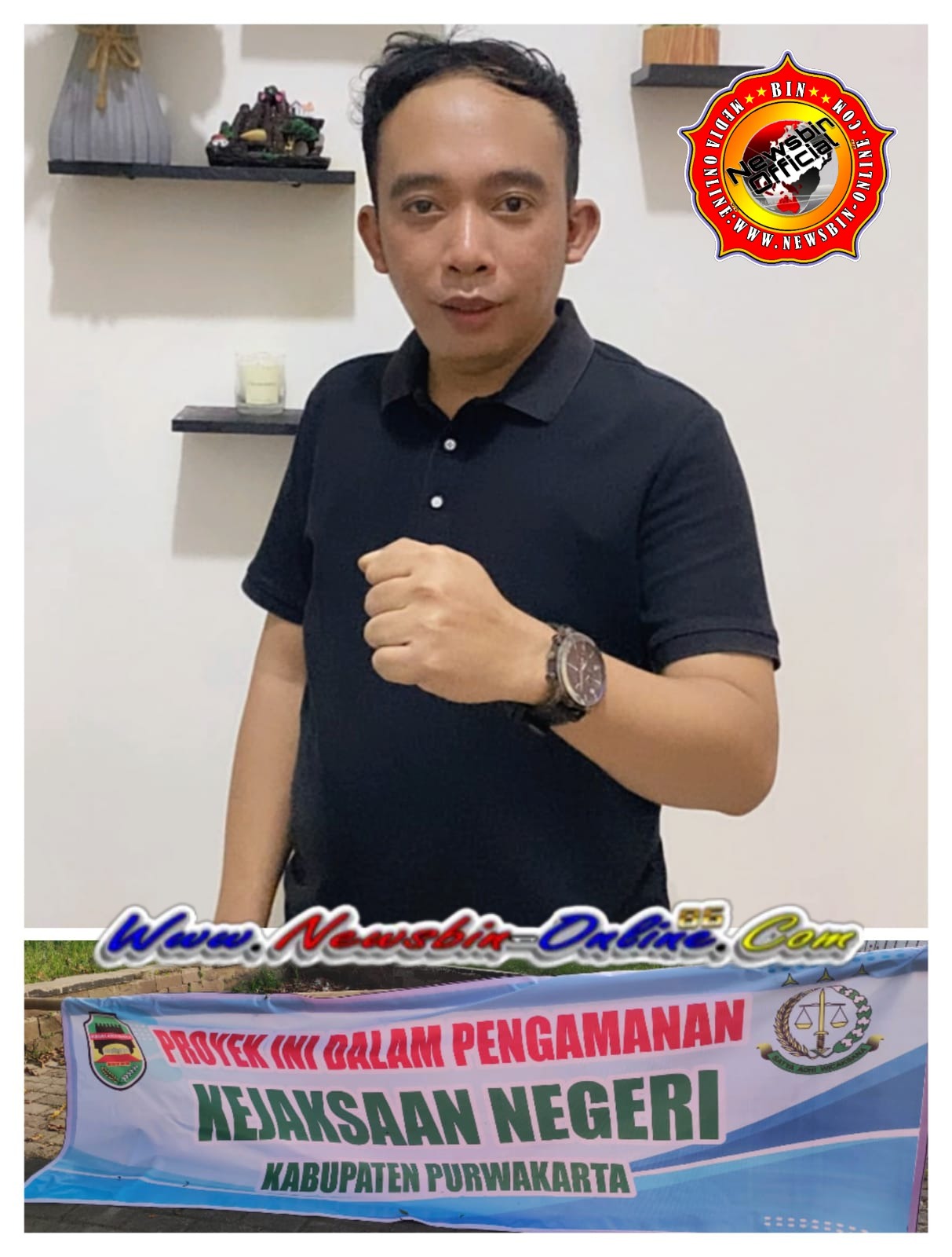 Direktur Purwakarta Budgeting Control (PBC) Soroti Spanduk “Proyek Dalam Pengamanan Kejaksaan” Di Pembangunan Puskesmas Sukatani