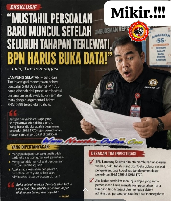 Lelang SHM 0299 Dipertanyakan: Jika Resmi, Mengapa Penguasa Fisik Tanah Tak Mengetahuinya