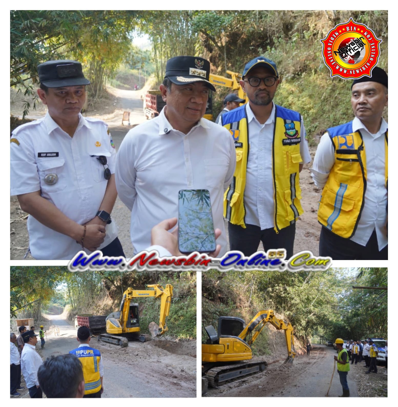 Dalam Rangka Tingkatkan Konektivitas Garut – Sumedang, Bupati Syakur Cek Proyek Rehabilitasi Jalan Limbangan – Selaawi