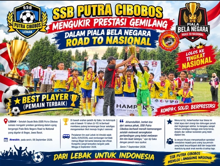 SSB Putra Cibobos Mengukir Prestasi Gemilang Dalam Piala Bela Negara Road To Nasional