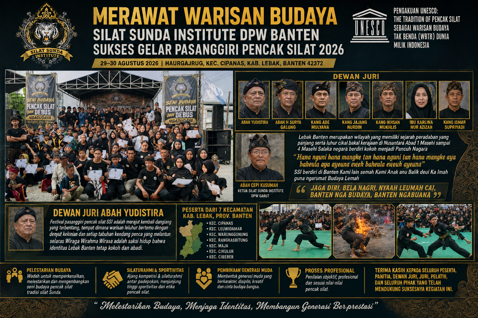 Merawat Warisan Budaya, Silat Sunda Institute DPW Banten Sukses Gelar Pasanggiri Pencak Silat 2026