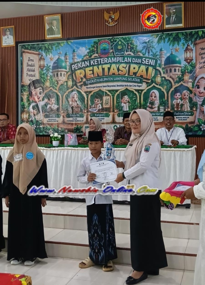 GEMILANG..!!! Siswa SDN 3 Tanjung Agung Raih Juara 1 MTQ Tingkat Kabupaten Lampung Selatan Di Pentas PAIKALIANDA
