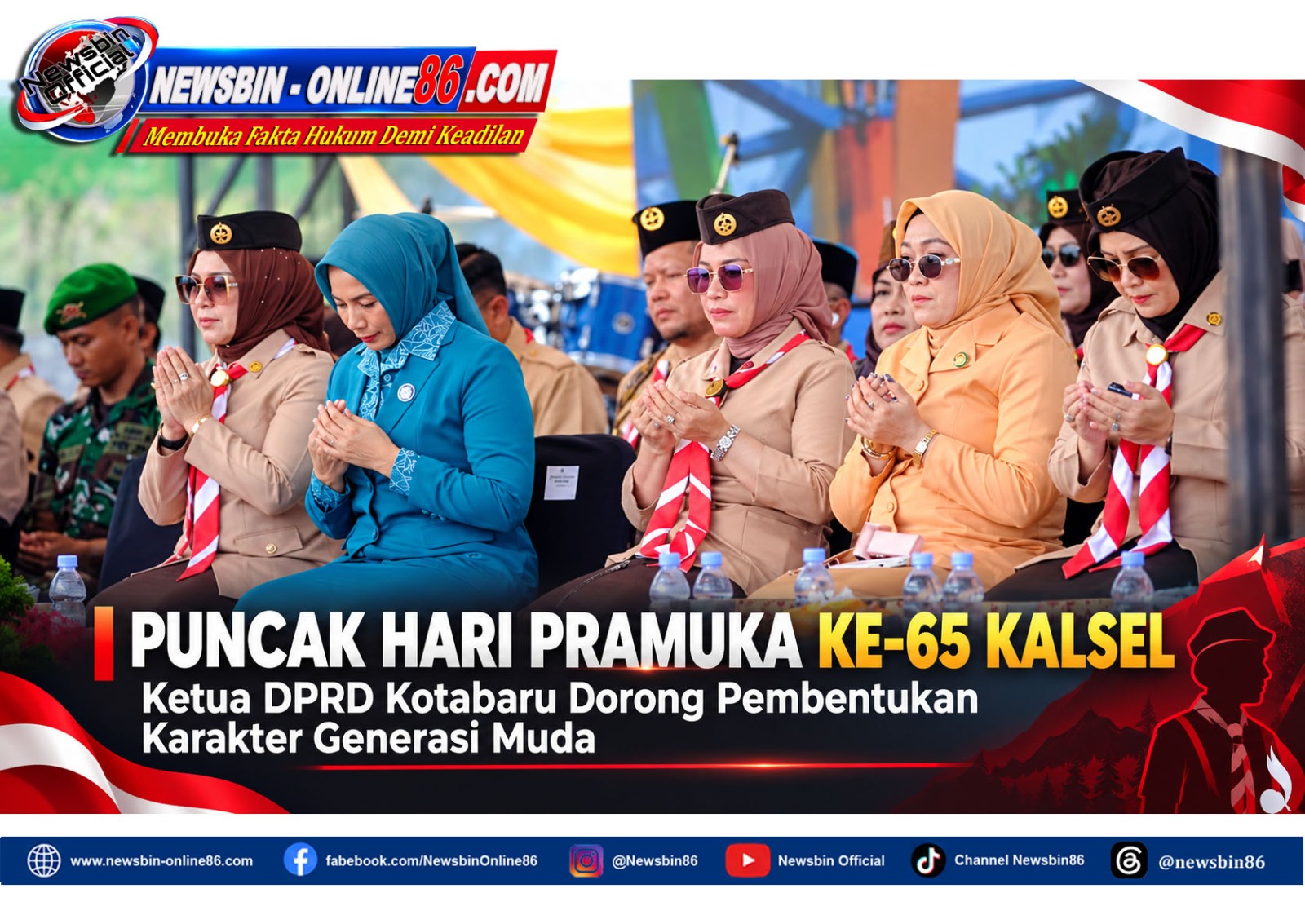 Pada Puncak Peringatan Hari Pramuka Ke-65 Kalsel, Ketua DPRD Kotabaru Dorong Bentuk Karakter Generasi Muda