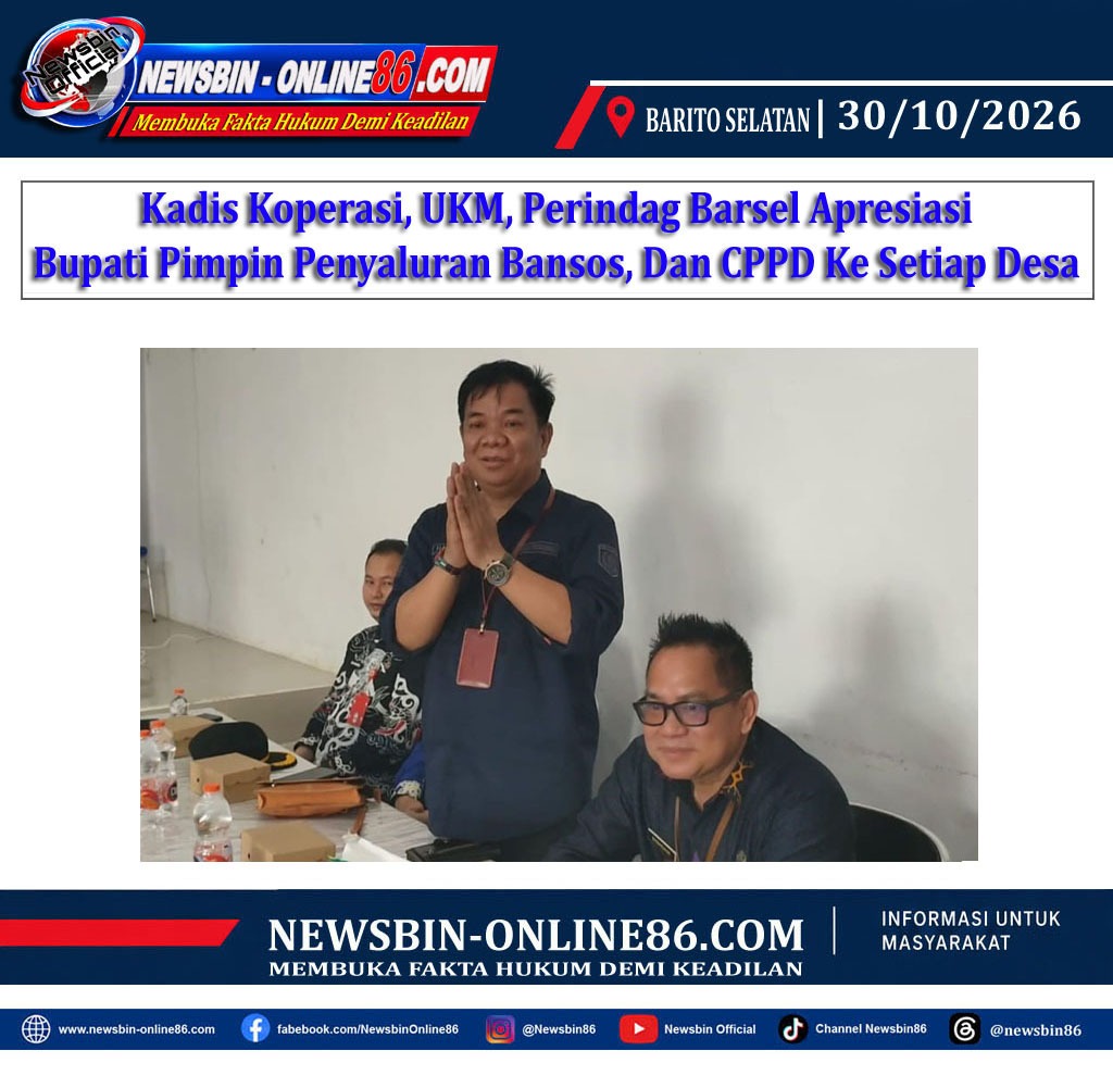 Kadis Koperasi, UKM, Perindag Barsel Apresiasi Bupati Pimpin Penyaluran Bansos, Dan CPPD Ke Desa-Desa